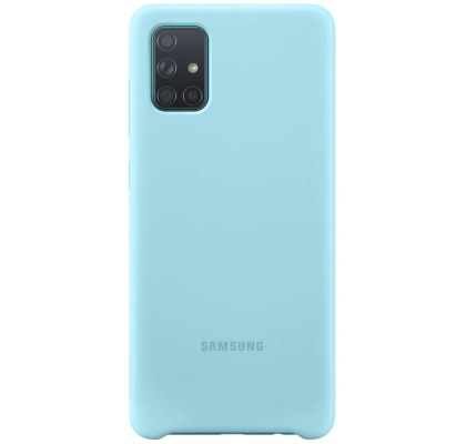 Husa Silicone Cover pentru Samsung Galaxy A71 (2020), Blue