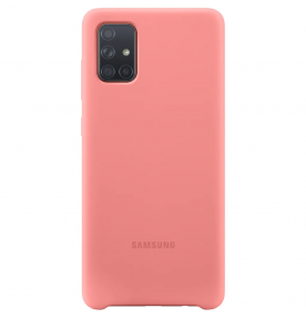Husa Silicone Cover pentru Samsung Galaxy A71 (2020), Pink