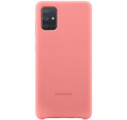 Husa Silicone Cover pentru Samsung Galaxy A71 (2020), Pink