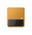 Husa Leather Cover pentru Samsung Galaxy Z Flip3, Mustard