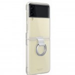 Husa Clear Cover with Ring pentru Samsung Galaxy Z Flip3, Transparent