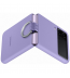 Husa Silicone Cover with ring pentru Samsung Galaxy Z Flip3, Violet
