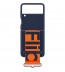 Husa Silicone Cover with strap pentru Samsung Galaxy Z Flip3, Navy