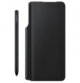 Husa Flip Cover cu S-Pen pentru Samsung Galaxy Z Fold3 5G, Black