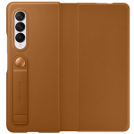 Husa Leather Flip Cover pentru Samsung Galaxy Z Fold3 5G, Brown
