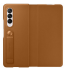 Husa Leather Flip Cover pentru Samsung Galaxy Z Fold3 5G, Brown