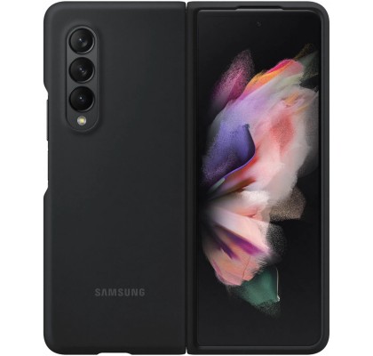 Husa Silicone Cover pentru Samsung Galaxy Z Fold3 5G, Black