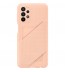 Husa Card Slot Cover pentru Samsung Galaxy A23 5G, Awesome Peach