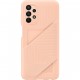 Husa Card Slot Cover pentru Samsung Galaxy A23 5G, Awesome Peach