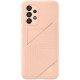 Husa Card Slot Cover pentru Samsung Galaxy A33 5G, Peach