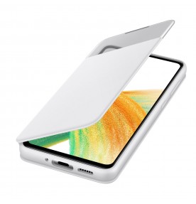 Husa S-View Wallet pentru Samsung Galaxy A33, White