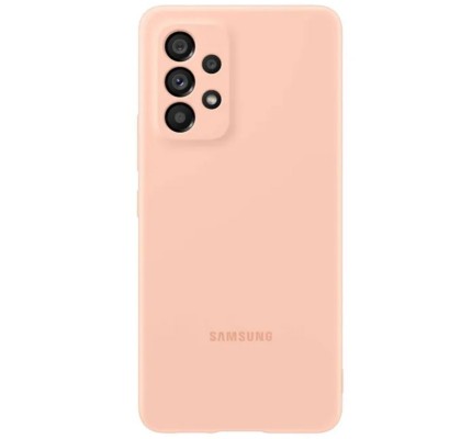 Husa Silicone Cover pentru Samsung Galaxy A53, Peach