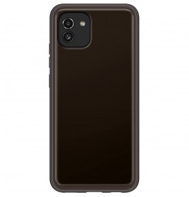 Husa Soft Clear Cover Samsung Galaxy A03, Black