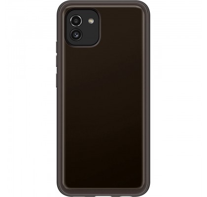 Husa Soft Clear Cover Samsung Galaxy A03, Black