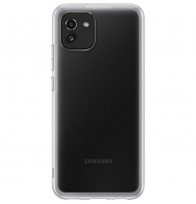 Husa Soft Clear Cover Samsung Galaxy A03, Transparent