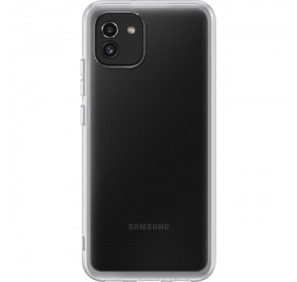Husa Soft Clear Cover Samsung Galaxy A03, Transparent