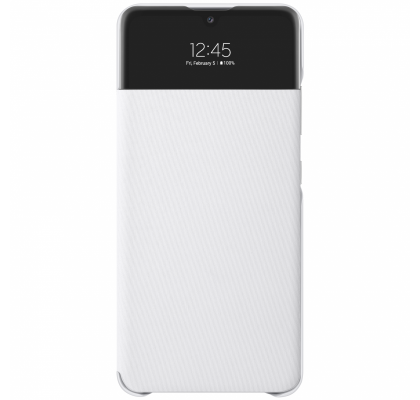 Husa S-View Wallet pentru Samsung Galaxy A32 LTE, White