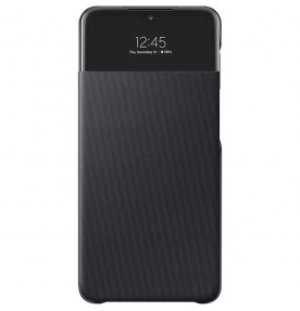 Husa S-View Wallet pentru Samsung Galaxy A32 LTE, Black