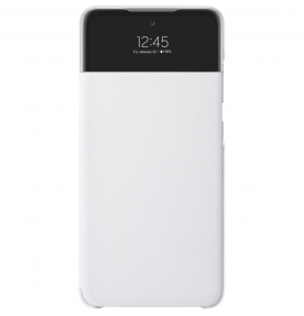 Husa S-View Wallet pentru Samsung Galaxy A52, White