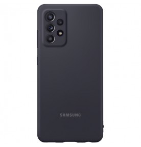 Husa Silicone Cover pentru Samsung Galaxy A52, Black