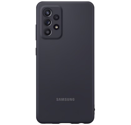 Husa Silicone Cover pentru Samsung Galaxy A52, Black