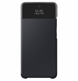 Husa S-View Wallet pentru Samsung Galaxy A72, Black