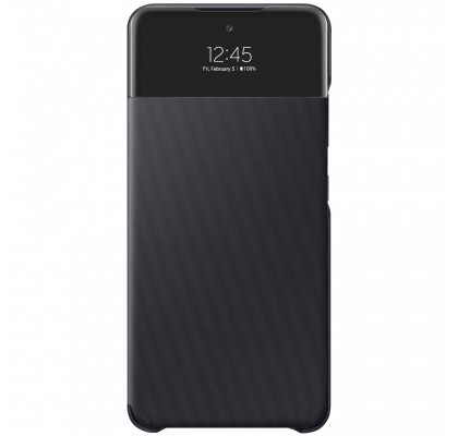 Husa S-View Wallet pentru Samsung Galaxy A72, Black