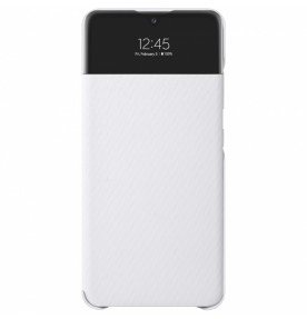 Husa S-View Wallet pentru Samsung Galaxy A72, White