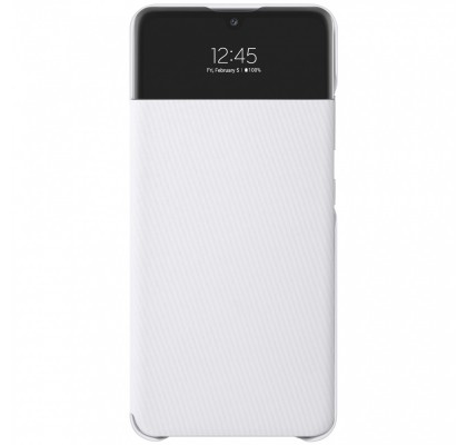 Husa S-View Wallet pentru Samsung Galaxy A72, White