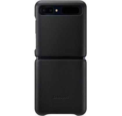 Husa Leather Cover pentru Samsung Galaxy Flip Z, Black