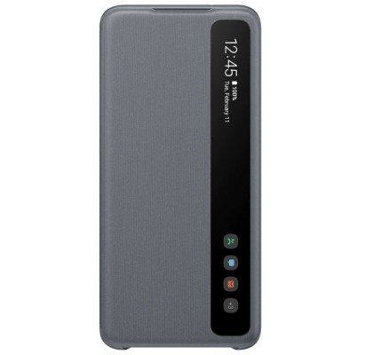 Husa Clear View Cover Samsung Galaxy S20, Gray