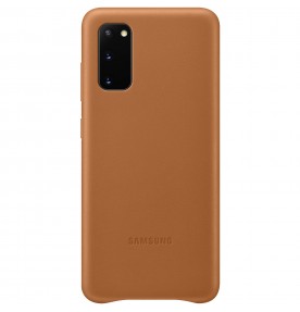 Husa Leather Cover pentru Samsung Galaxy S20, Brown