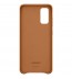 Husa Leather Cover pentru Samsung Galaxy S20, Brown