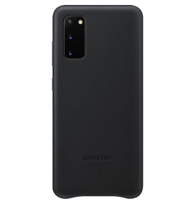 Husa Leather Cover pentru Samsung Galaxy S20, Black