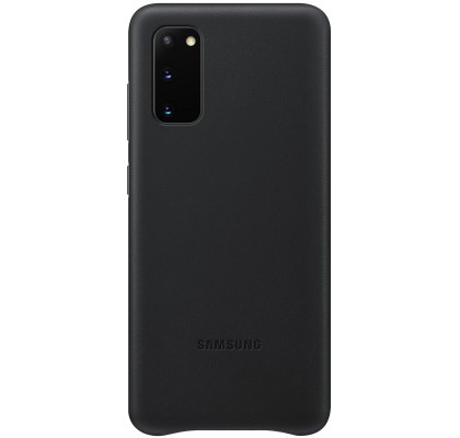 Husa Leather Cover pentru Samsung Galaxy S20, Black