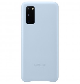 Husa Leather Cover pentru Samsung Galaxy S20, Blue