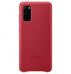 Husa Leather Cover pentru Samsung Galaxy S20, Red