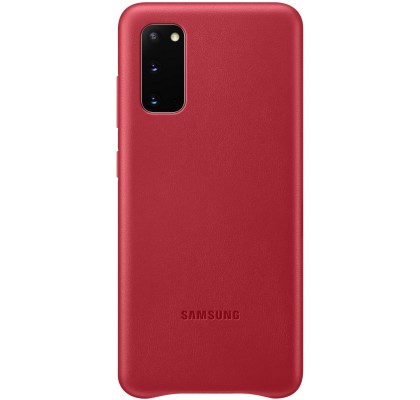 Husa Leather Cover pentru Samsung Galaxy S20, Red