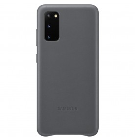 Husa Leather Cover pentru Samsung Galaxy S20, Gray