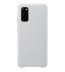 Husa Leather Cover pentru Samsung Galaxy S20, Light Gray