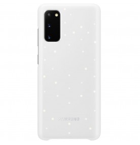 Husa LED Cover pentru Samsung Galaxy S20, White