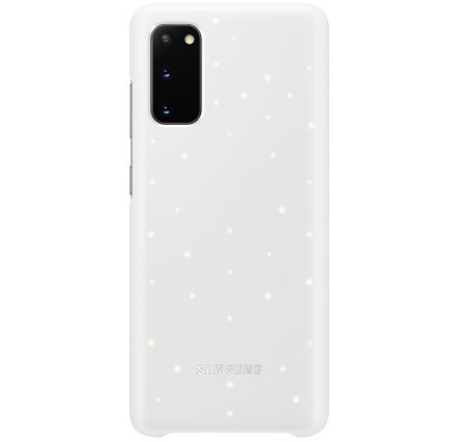 Husa LED Cover pentru Samsung Galaxy S20, White