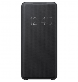 Husa LED View Cover pentru Samsung Galaxy S20, Black