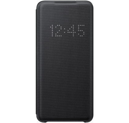 Husa LED View Cover pentru Samsung Galaxy S20, Black