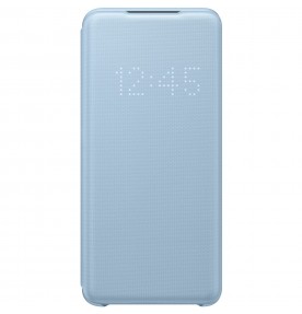 Husa LED View Cover pentru Samsung Galaxy S20, Blue