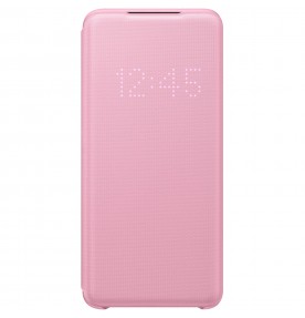 Husa LED View Cover pentru Samsung Galaxy S20, Pink