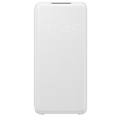 Husa LED View Cover pentru Samsung Galaxy S20, White