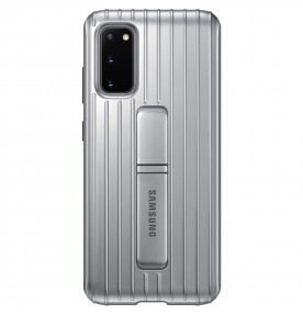 Husa Protective Standing Cover Samsung Galaxy S20, Silver