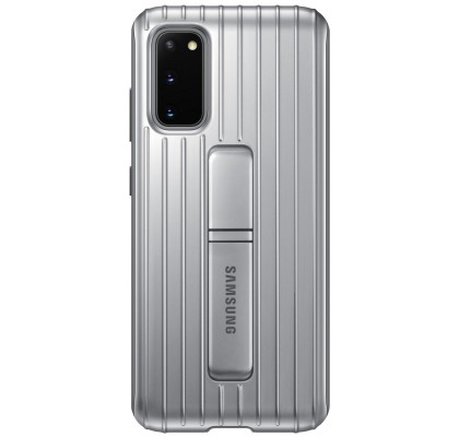 Husa Protective Standing Cover Samsung Galaxy S20, Silver