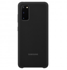 Husa Silicone Cover pentru Samsung Galaxy S20, Black